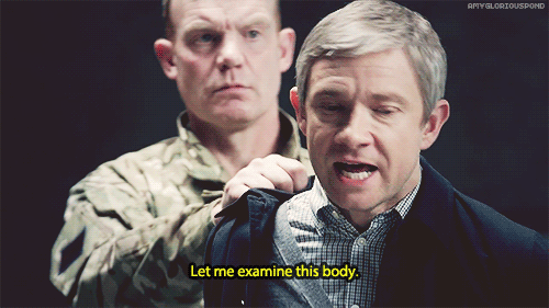 amygloriouspond:  Sherlock + his military kink