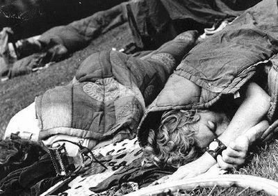 hatehipsterslovehippies:Sleeping hippies Amsterdam