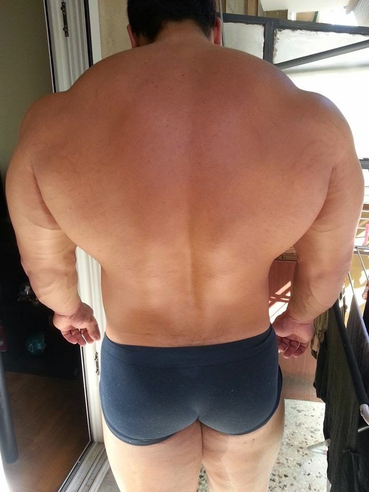 arpeejay:  buffedbeef:  Thick and wide oval-shaped back, traps’ arc matches the