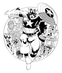 Ilovecomiccovers:  Captain America By Kevin Maguire.