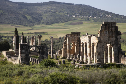 ancientromebuildings: Roman ruins of Volubis, Morocco Originally a Carthaginian settlement that was 