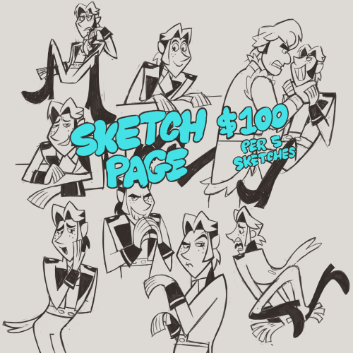 ✨I’m opening sketch commissions! 10 SLOTS I can draw human, furry and simple robots!DM or Email if y