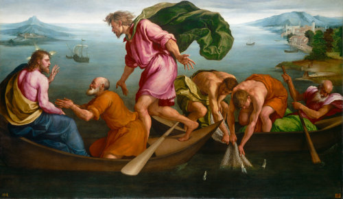 elegantiaearbiter:The Miraculous Draught of Fishes, by Jacopo Bassano, National Gallery of Art, Wash