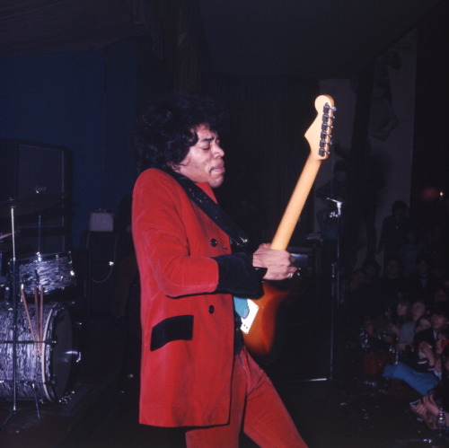 Jimi Hendrix performing at the Star Club in Hamburg on March 18, 1967.Photos by Friedhelm von Estorf