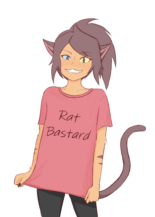 rawrroarart: Rat Bastard rat bastardCommission for both mods at @dailydianakko with lineart and