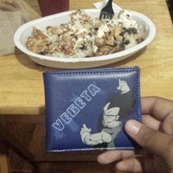 The last wallet I’ll ever need. Also #chipotle #vegeta