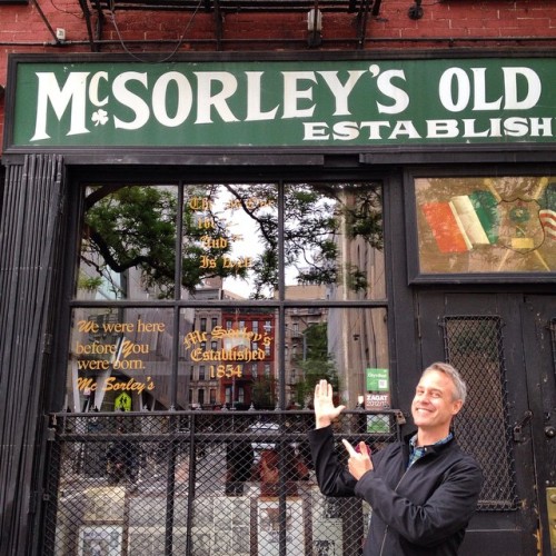 Greetings from McSorley’s, a New York classic.