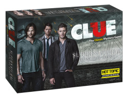 castiel-knight-of-hell:  loki-is-my-god-now:  maguieg:  Guys, Supernatural CLUE boardgame!!! coming soon!   -  November  seriously, is this for real?!  I need it…….  apparently it’s true (x) I hope that’s the actual box that goes out. It would