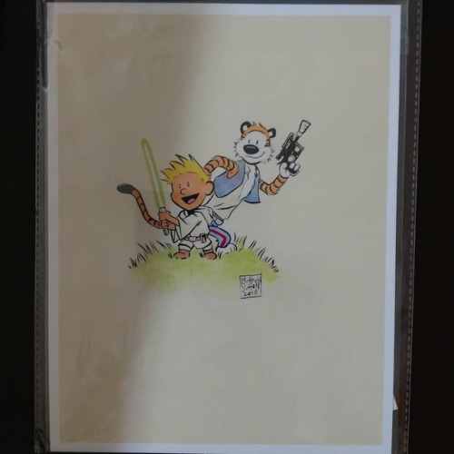 Dragon Con arts! Adorbz Star Wars/Calvin and Hobbes mash-up by @sketchbooks, Storm print by @jeremyd