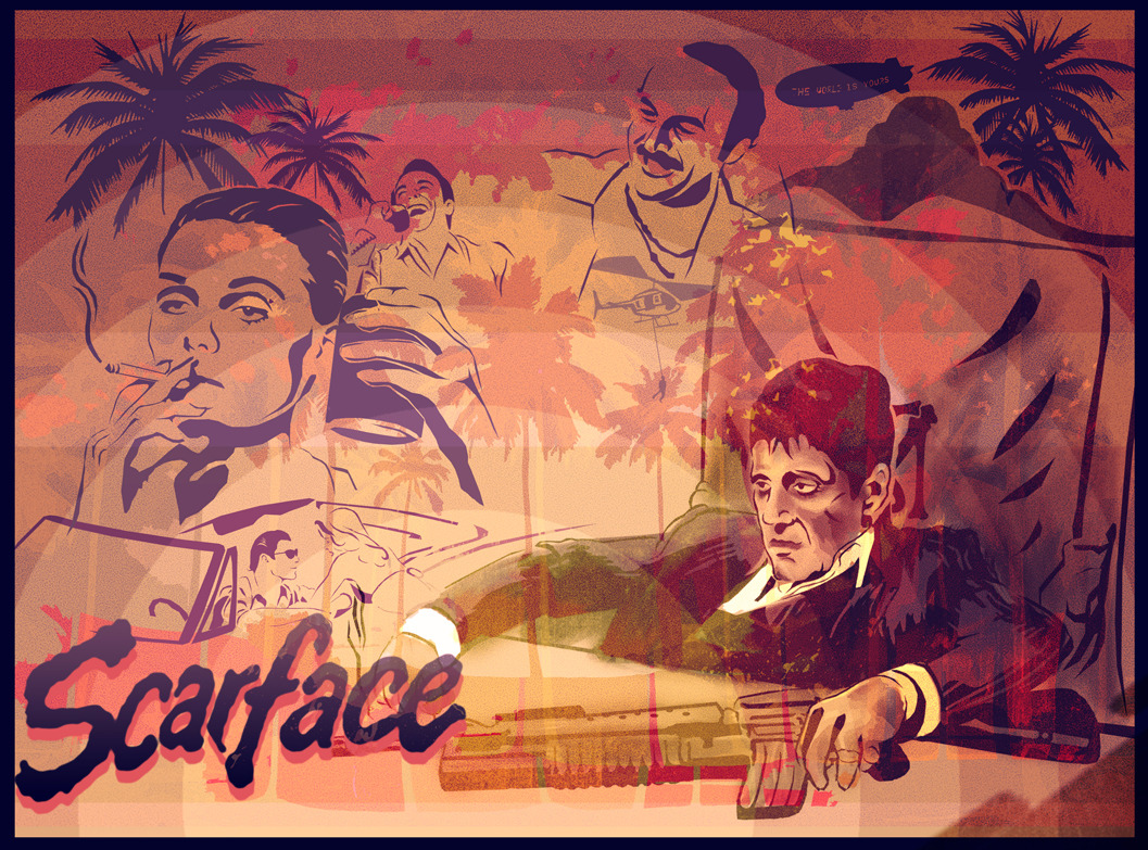 fuckyeahmovieposters:  Scarface by Daniel Nash