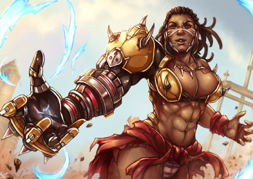 kachimahan:  Overwatch gender bend project no. 14 lady and gentle please welcome  “ Doomfist”  / Overwatch genderbendsupport me for more stuff here : www.patreon.com/chanitthank yahkachima