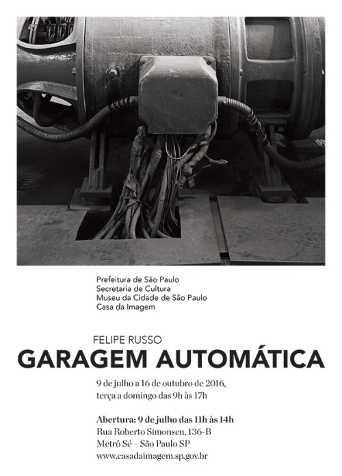 New work featured in a solo show at Casa da Imagem - Museu da Cidade de São Paulo. Esse sábado abriu a exposição Garagem Automática na Casa da Imagem - Museu da Cidade de São Paulo.