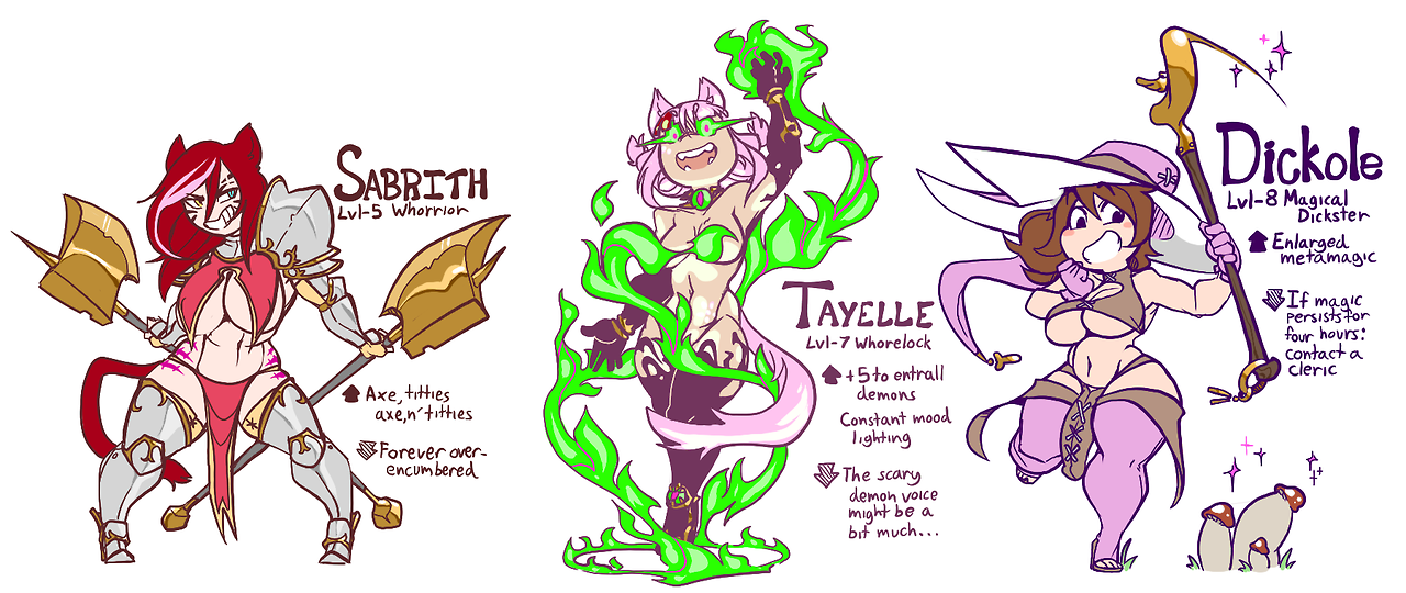 eyebrowride:-that ‘ol fantasy bullshit! This time featuring @nicoleships‘ be-dicked