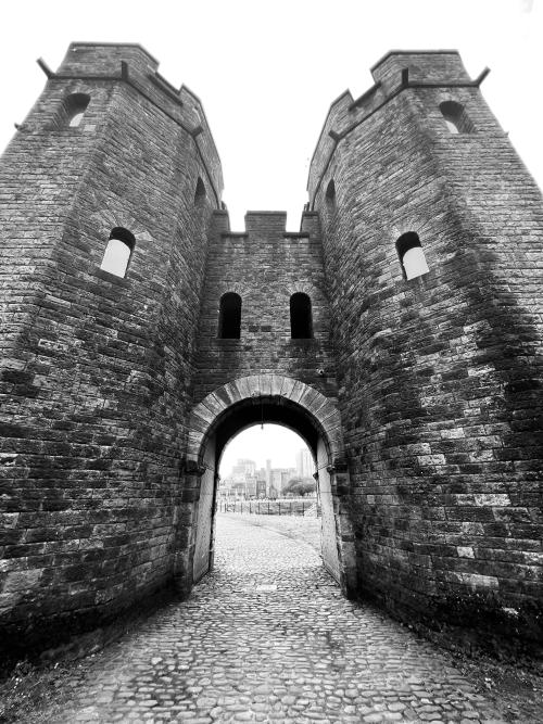 The gatehouse, Cardiff castle, UK.