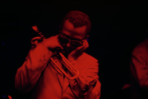 undr:  Marvin Koner. Miles Davis. Jazz club Cafe Bohemia. New York City. 1956