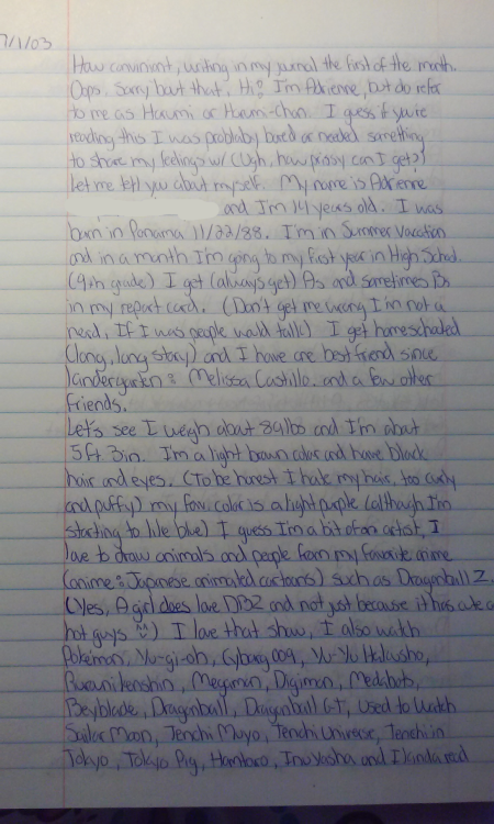 i found one of my journals from back when i was a teen, i haven’t changed at all LOL