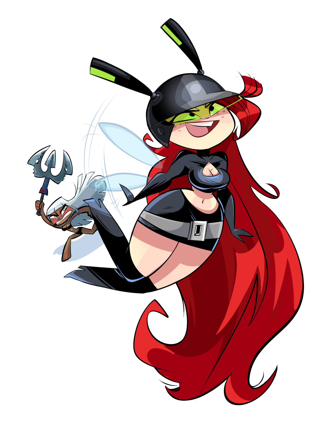 kindahornyart: Small art trade with @official-shitlord He asked for Betilla in Ursula’s