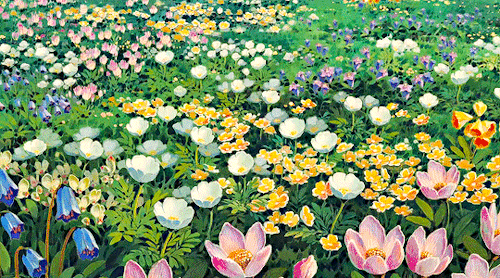 STUDIO GHIBLI + Flowers