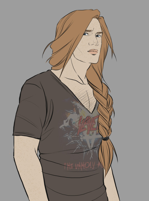 juliegris:HeadcanonJehanI got an anonymous request for a long-haired Jean Prouvaire.So here’s 