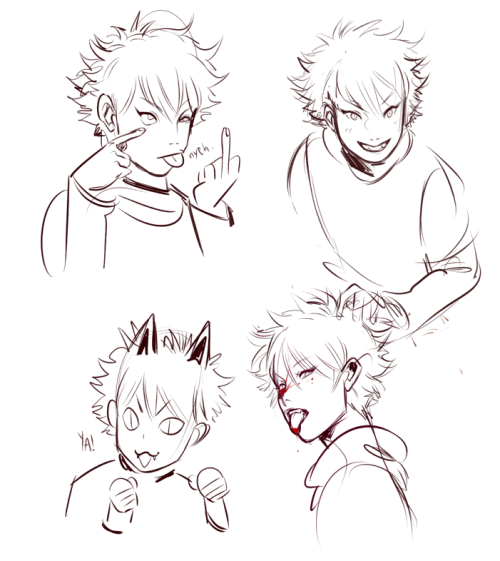 c2oh:  i tried to draw killua but he difficult to draw.