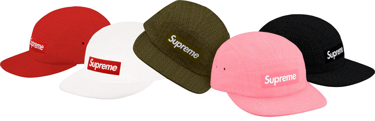 Supreme Jacquard Logo Camp Cap (Green)