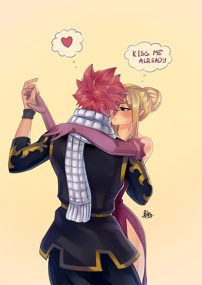 fainttwinkling:  Natsu is just “she’s so cute wtf” and a bit of a slowpoke.
