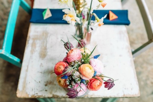 girls-can-get-married:  Spectacular Colourfest wedding inspiration at the Engine Works Glasgow - Mod