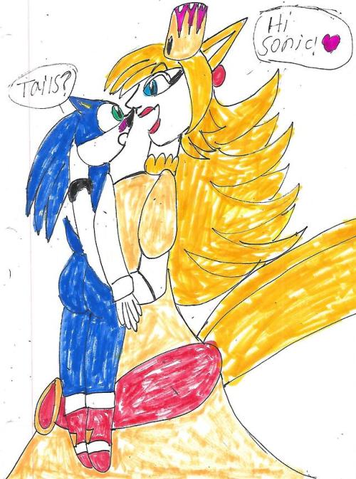 My Old Fan Art Sonic Falling In Love With TailsetteX3
