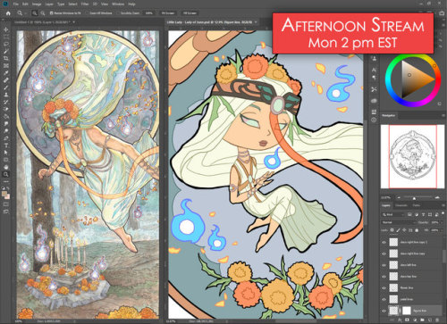 gemgoddesses:  I’ll be streaming art live at 2pm EST today! Come hang out with me while I put 