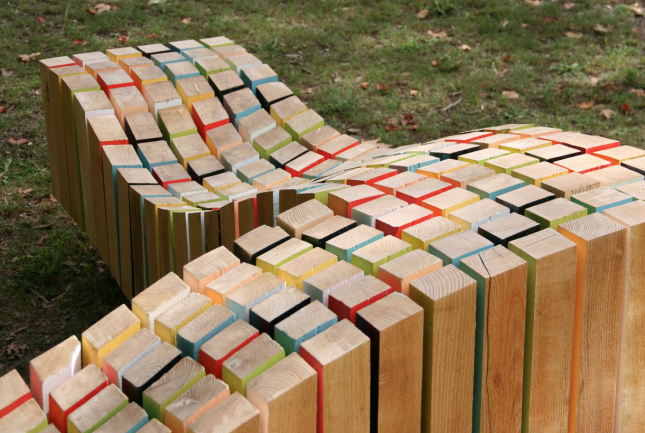 If Lite Brite made wooden furniture, it might look like this. Read more.