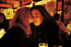 pout-dracula:Nan Goldin // Lynette and Donna at Marion’s Restaurant, NYC 1991