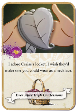 Everafterhighconfessions:  I Adore Cerise’s Locket, I Wish They’d Make One You