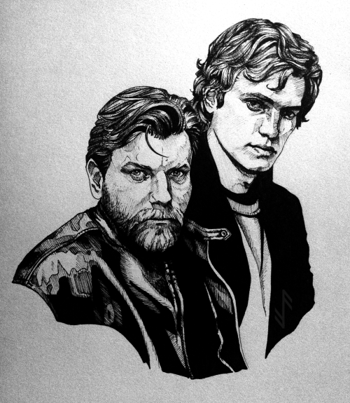 themadknightuniverse: Obi-wan &amp; Anakin