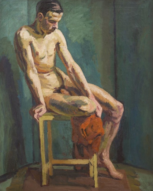 antonio-m:  ‘Seated Male Nude’, c.1938