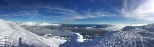 Mount Bachelor summit looking towards the Three Sisters