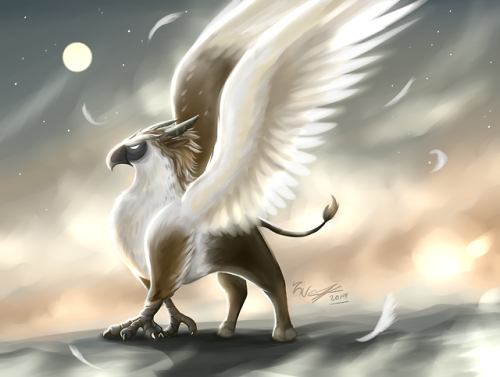 A griffin/hippogriff although it’s a Philippine Eagle and a Tamaraw fused together? 