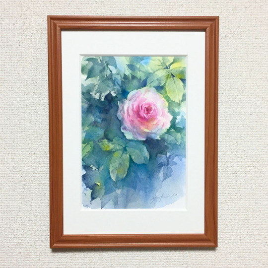 Rose Oct.03.2017 watercolor size:158*227mm (SM) paper:water ford white (中目・300g/m2)
