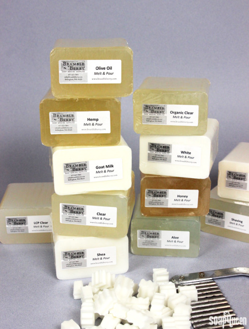 soapqueen:Interested in melt and pour soapmaking? Bramble Berry offers a variety of bases, including