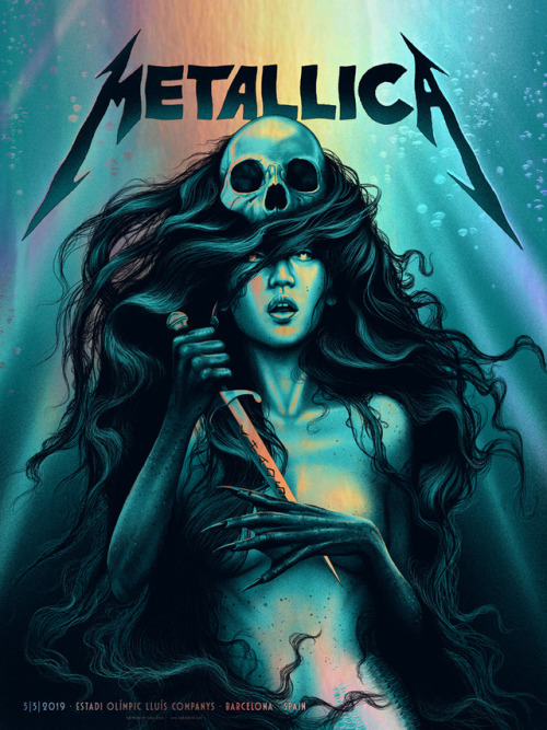 METALLICA- on sale today!Once again, we’re producing the tour poster series for Metallica- this time