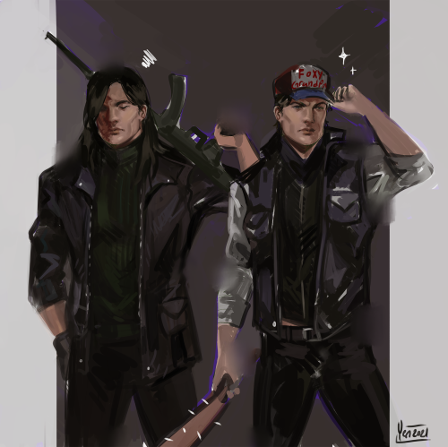 yen-yen-yen: Post-apocalyptic HoW au where everything is the same except vincent has an ak-47 and bo