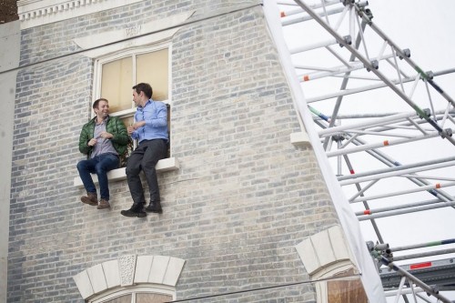 cubebreaker:  “Dalston House” installation allows Londoners to scale the heights of a Victorian townhouse @Cubebreaker.com