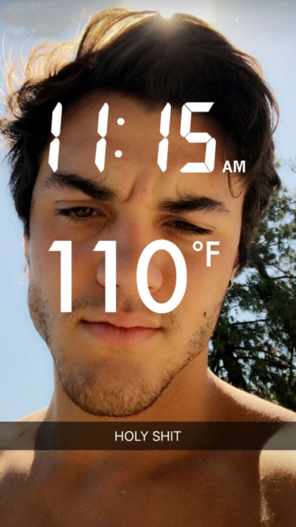 punishmedolans:Ethan’s Snapchat (7/6/18)