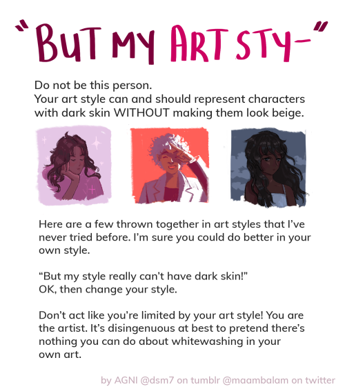 dsm7:Hi! I’m really sick of whitewashing and the various excuses that artists come up with, so I wro