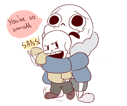 whitex-ssy:Just image it! Sans protect Paps for ages ;w;Loool I can totally see him doing that x