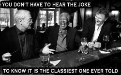 Three gentlemen walk into a bar …