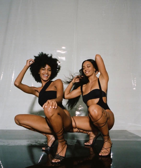 velvetvetiver:  Solange Knowles and Ebonee Davis [] Photographed by Renell Medrano 