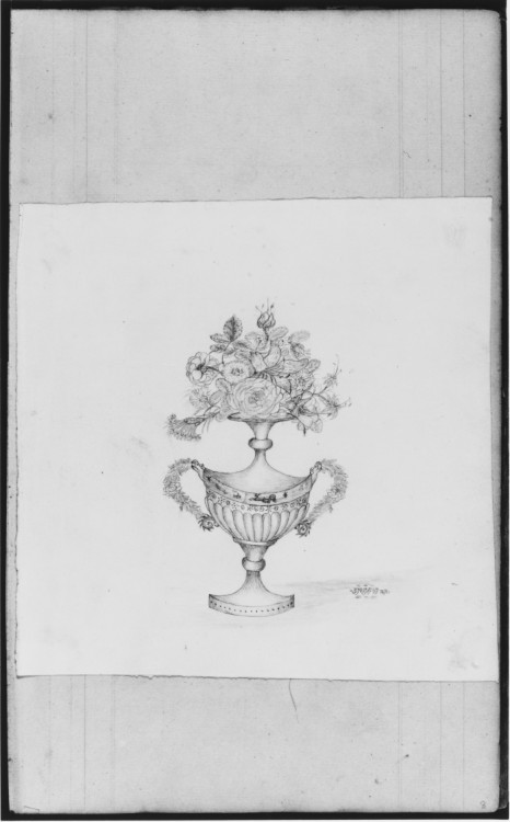 Floral Urn (from Sketchbook), John William Casilear, American Paintings and SculpturePurchase, Gift 