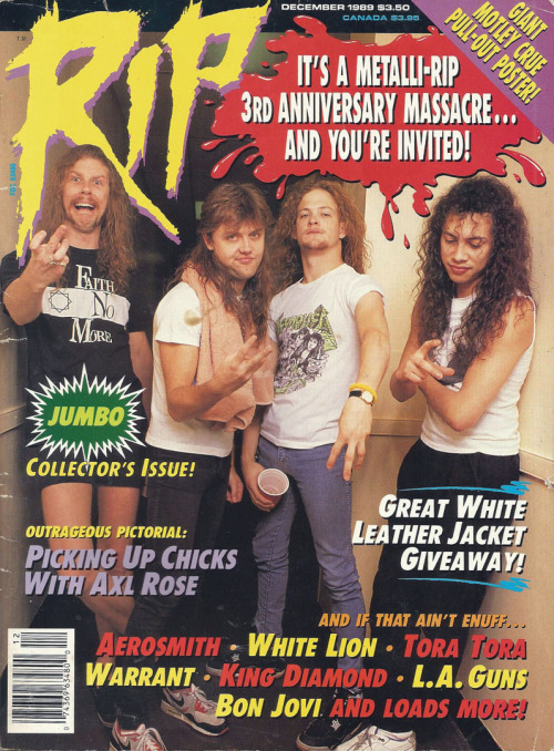 adsofmetal: Rip Vol. 4 No. 1December 1988