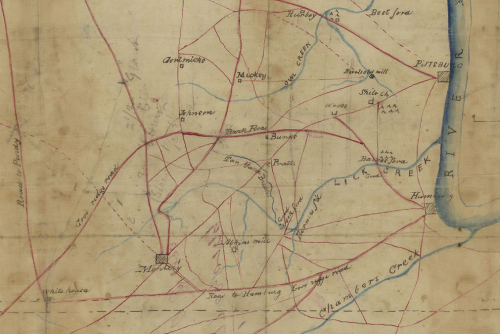 Sketch of the Battle of Shiloh for General Beauregard,  4/3/1862. From the War Department 