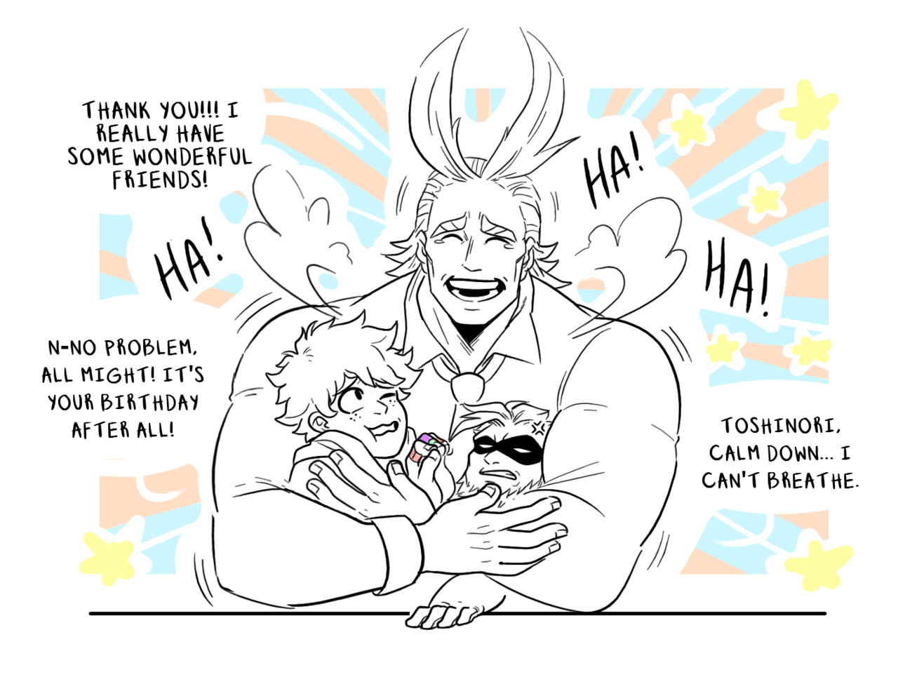 rin-go-san:    In the lead up Toshinori Yagi’s B-Day, Izuku and Gran Torino planned